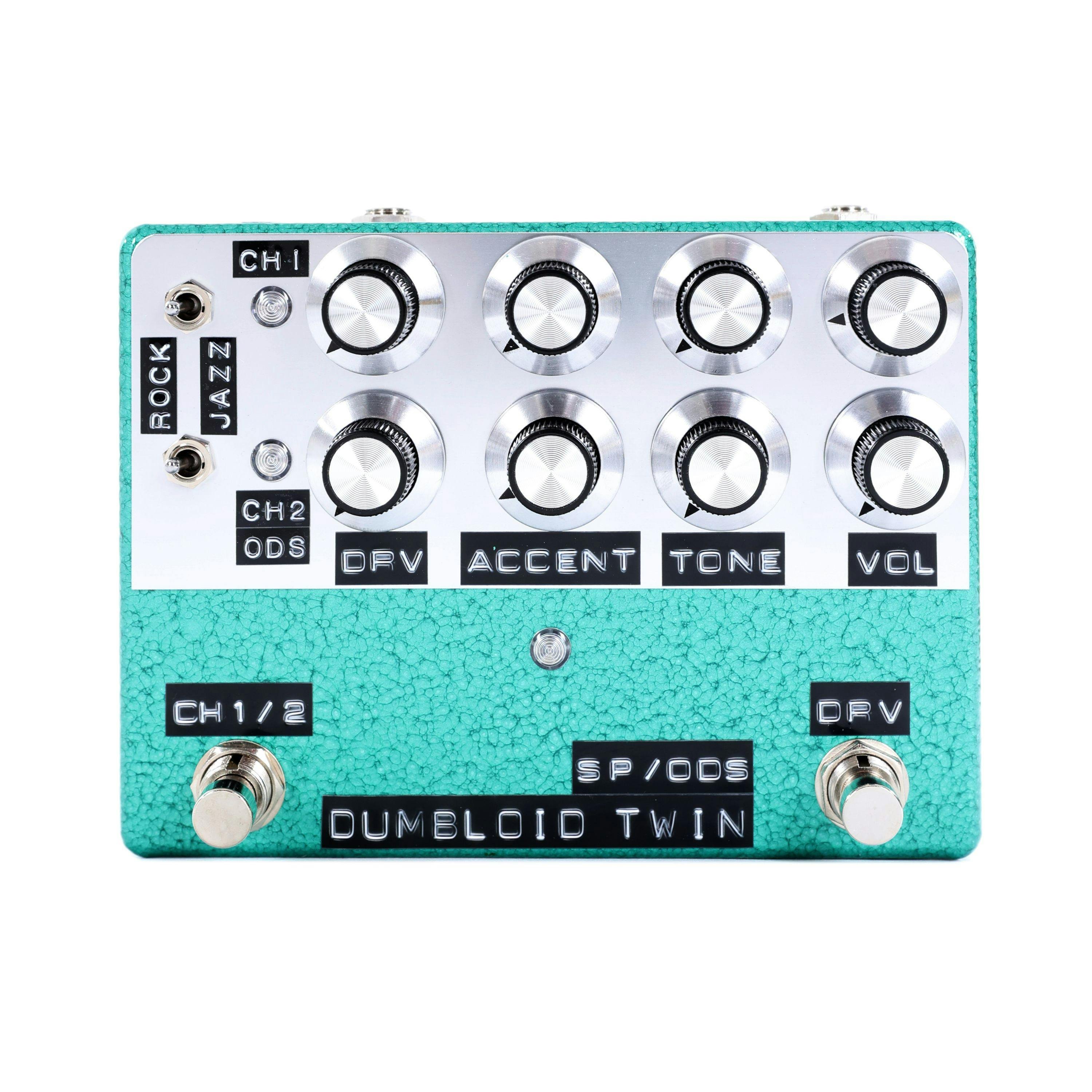 Shin's Music Dumbloid Twin Overdrive Pedal in Emerald Hammertone